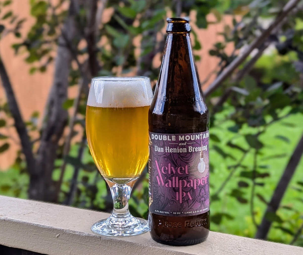 Print article: Reviewing Velvet Wallpaper IPA from Double Mountain & Van Henion